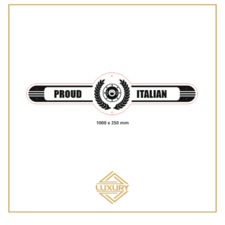 Mirror LED "PROUD ITALIAN" decoration 1000x250mm