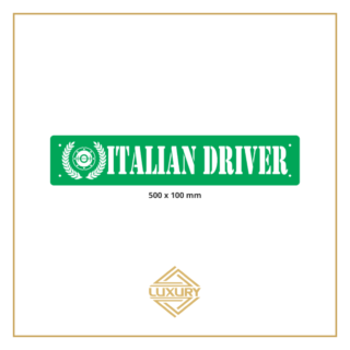 3D LED windshield "ITALIAN DRIVER" decoration 500x100mm