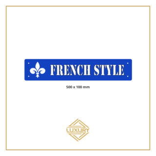 3D LED windshield "FRENCH STYLE" decoration 500x100mm