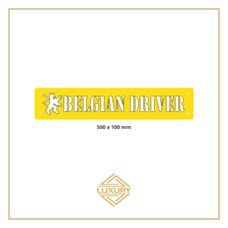 3D LED windshield "BELGIAN DRIVER" decoration 500x100mm