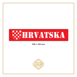 3D LED windshield "HRVATSKA" decoration 500x100mm