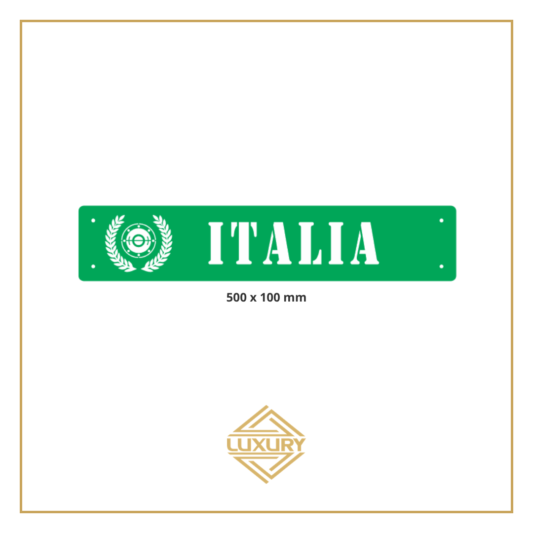 3D LED windshield "ITALIA" decoration 500x100mm