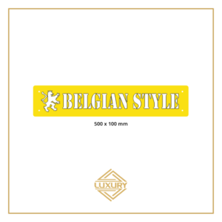 3D LED windshield "BELGIAN STYLE" decoration 500x100mm