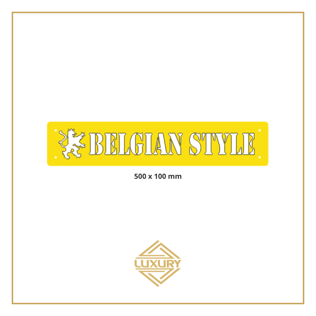 3D LED windshield "BELGIAN STYLE" decoration 500x100mm