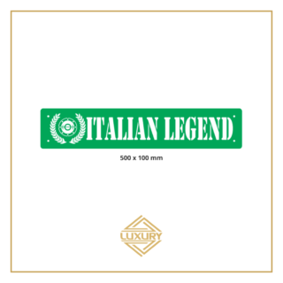 3D LED windshield "ITALIAN LEGEND" decoration 500x100mm