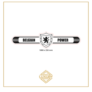 Mirror LED "BELGIAN POWER" decoration 1000x250mm