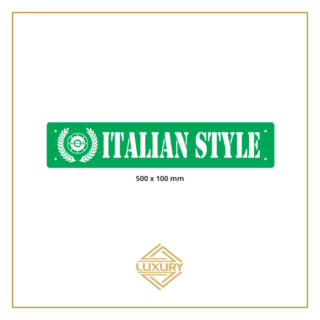 3D LED windshield "ITALIAN STYLE" decoration 500x100mm