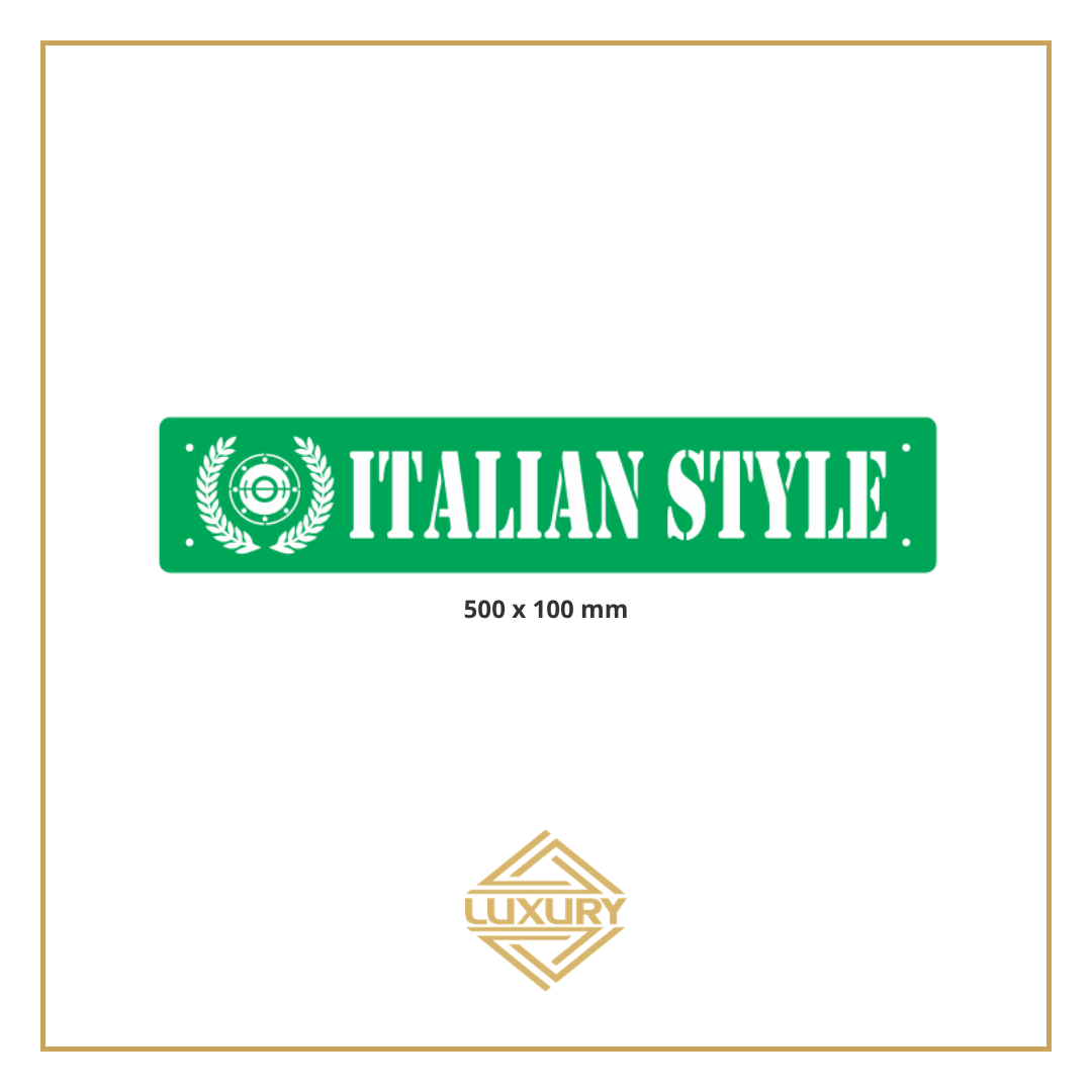 3D LED windshield "ITALIAN STYLE" decoration 500x100mm
