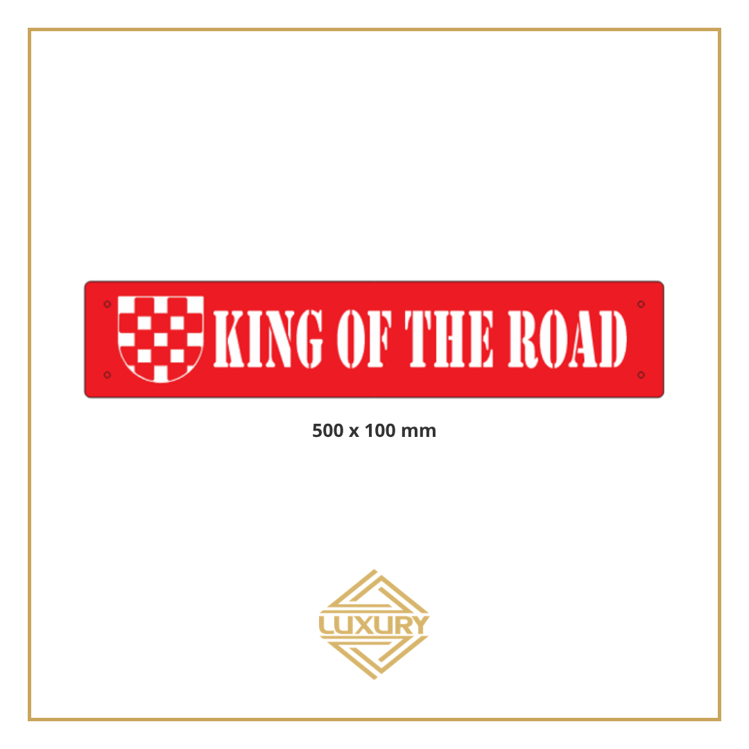 3D LED windshield "KING OF THE ROAD" decoration 500x100mm