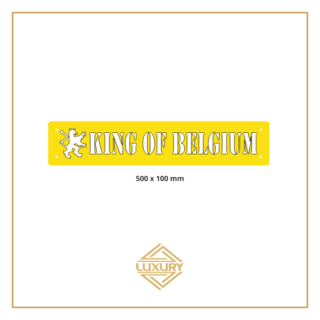3D LED windshield "KING OF BELGIUM" decoration 500x100mm