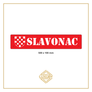 3D LED windshield "SLAVONAC" decoration 500x100mm