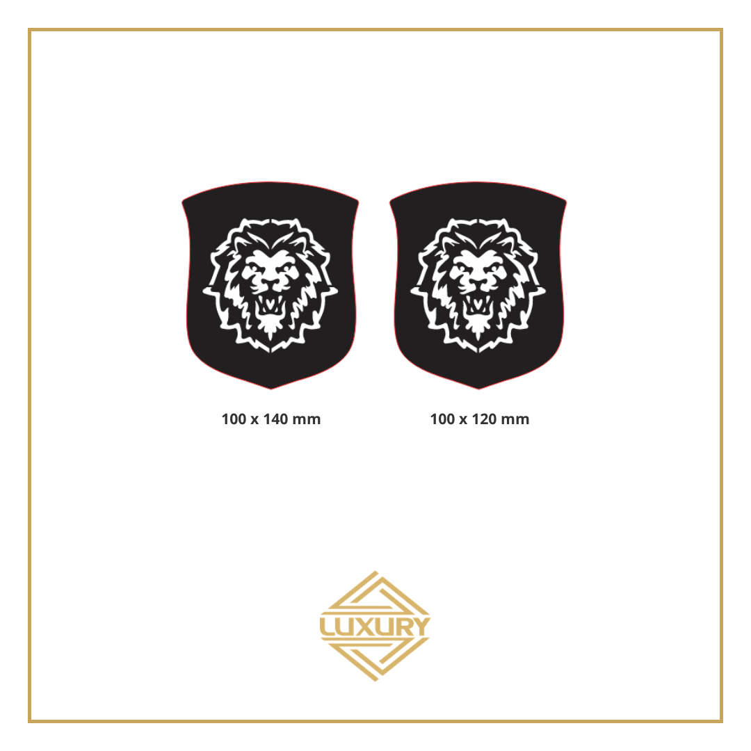 LED "SHIELD & LION" emblems - 1 pair (100% waterproof)