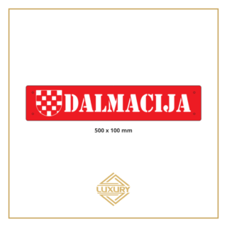 3D LED windshield "DALMACIJA" decoration 500x100mm