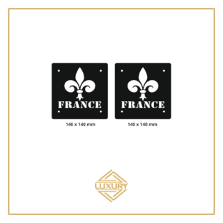 3D LED "FRANCE" windshield decoration 140x140mm (1 pair)