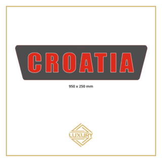 3D LED "CROATIA" decoration 950x250mm with alcantara background