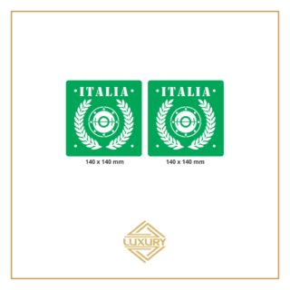 3D LED "ITALIA" windshield decoration 140x140mm (1 pair)