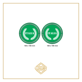 LED "ITALIA & LAUREL WREATH" emblems - 1 pair (100% waterproof)