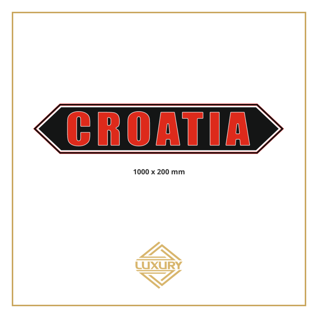 3D LED "CROATIA" decoration 1000x200mm for outside use (100% waterproof)
