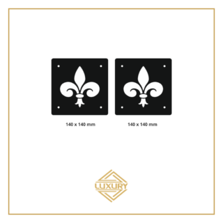 3D LED "FLEUR-DE-LIS" windshield decoration 140x140mm (1 pair)