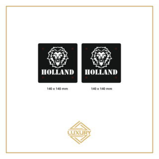 3D LED "HOLLAND & LION" windshield decoration 140x140mm (1 pair)