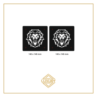 3D LED "LION" windshield decoration 140x140mm (1 pair)