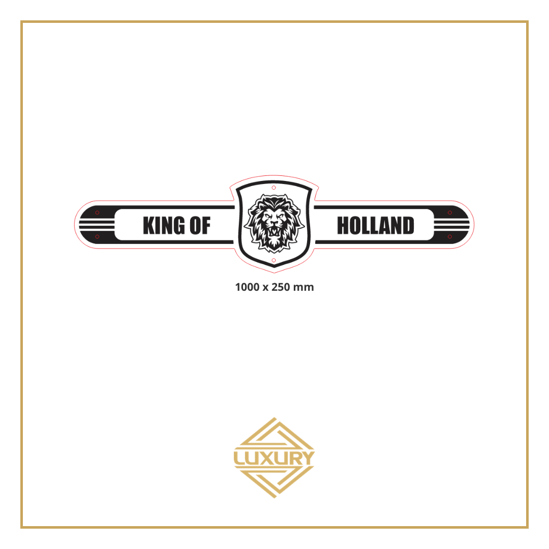 Mirror LED "KING OF HOLLAND" decoration 1000x250mm
