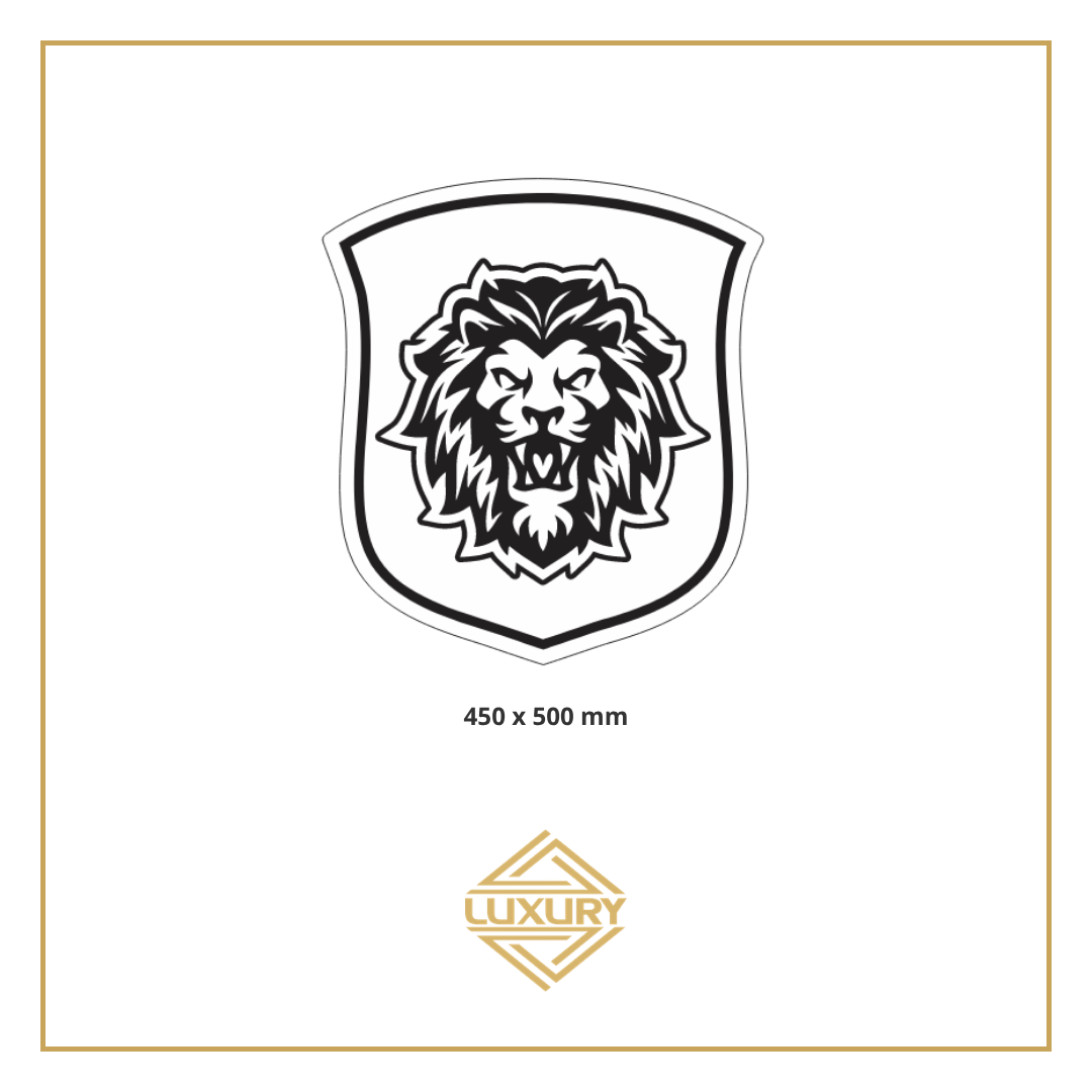 Mirror LED "LION" decoration 450x500mm