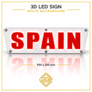 3D LED "SPAIN" decoration 950x250mm