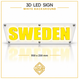 3D LED "SWEDEN" decoration 950x250mm