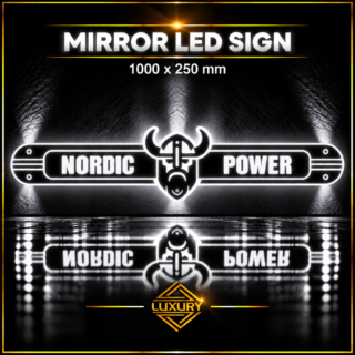Mirror LED "NORDIC POWER" decoration 1000x250mm