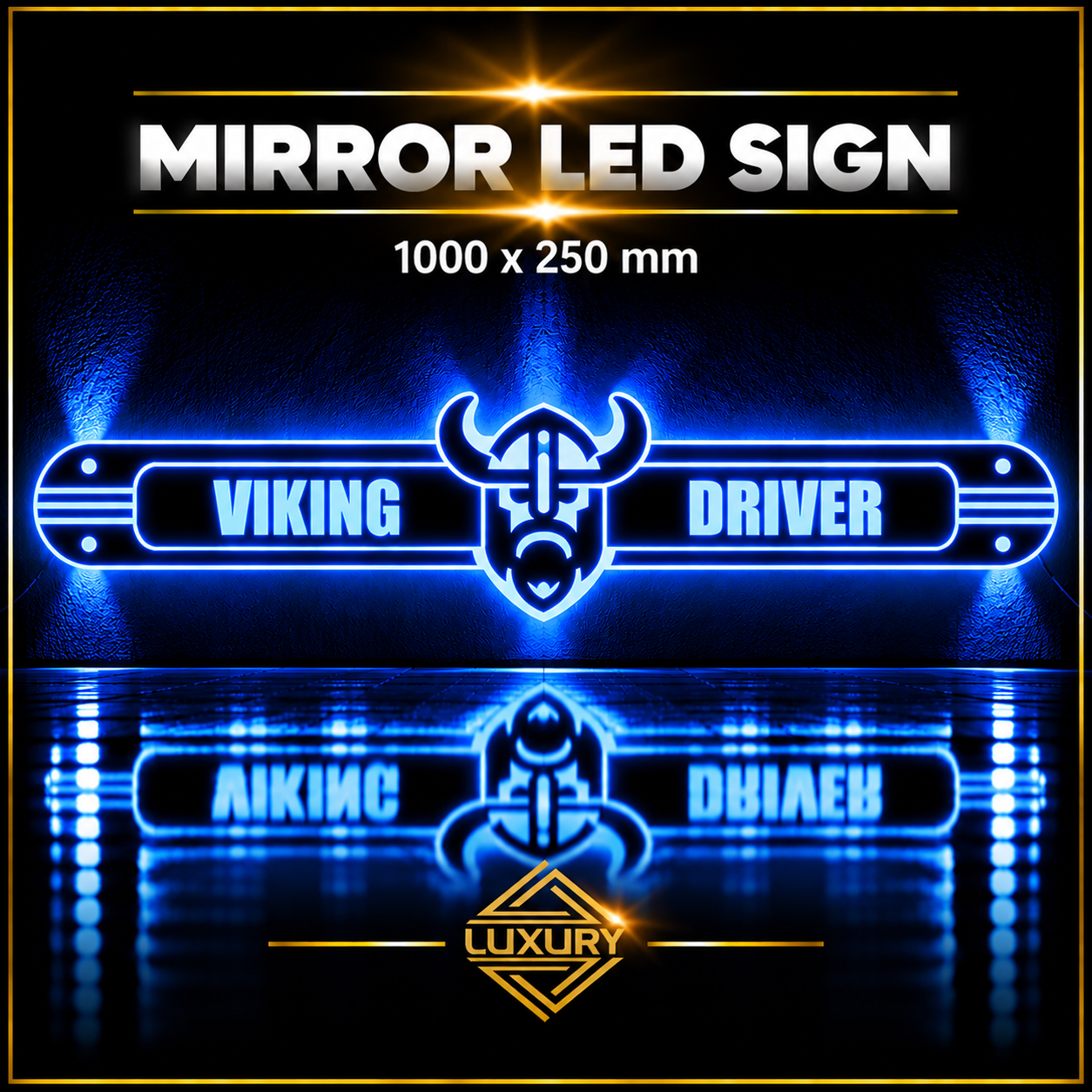 Mirror LED "VIKING DRIVER" decoration 1000x250mm - Image 3