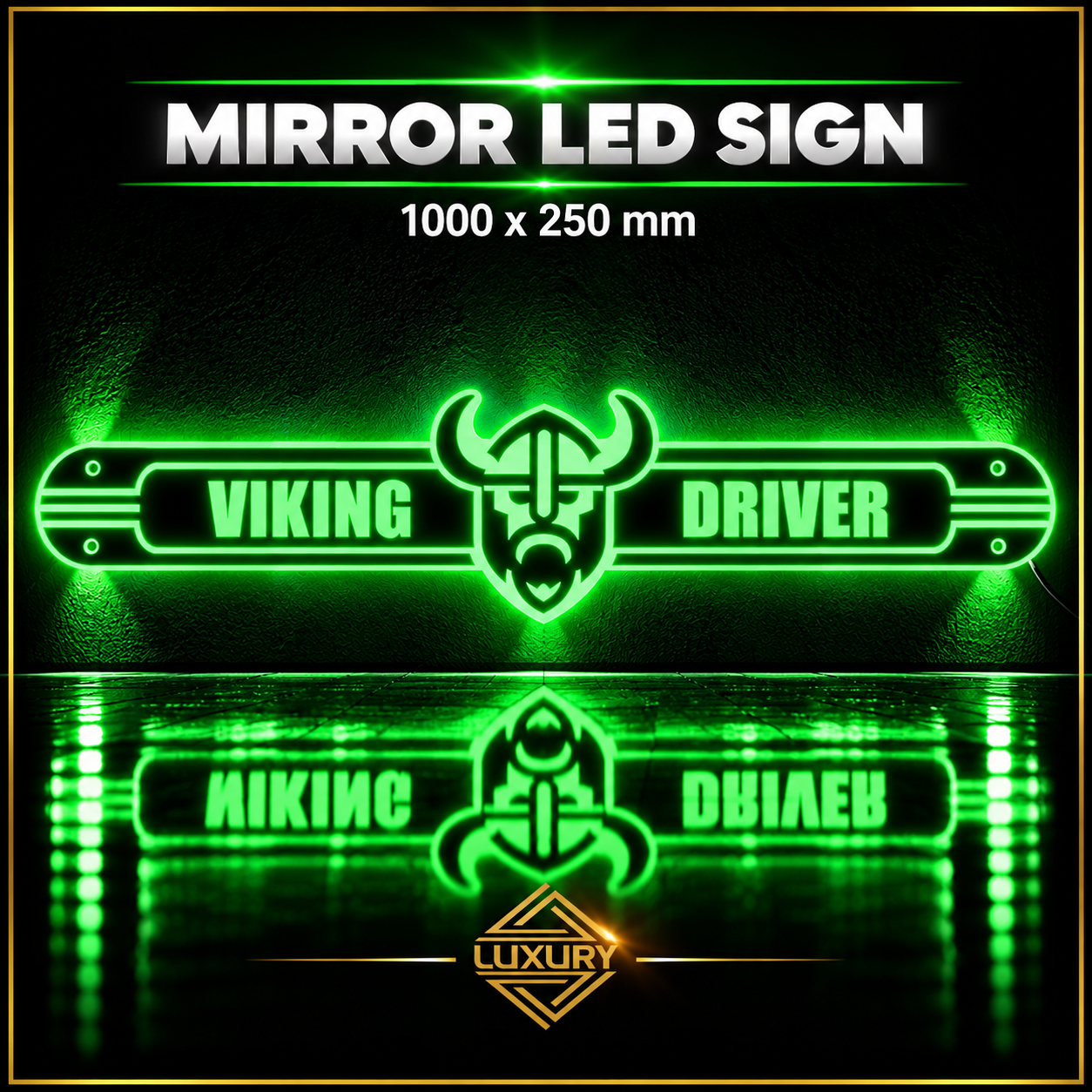 Mirror LED "VIKING DRIVER" decoration 1000x250mm - Image 4