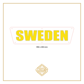 3D LED "SWEDEN" decoration 950x250mm