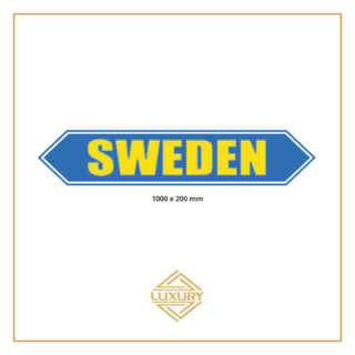 3D LED "SWEDEN" decoration 1000x200mm for outside use (100% waterproof)