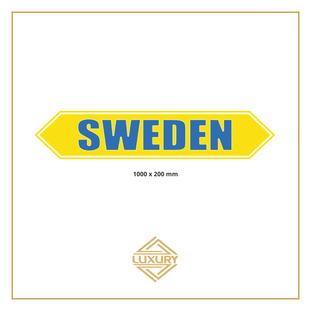 3D LED "SWEDEN" decoration 1000x200mm for inside use