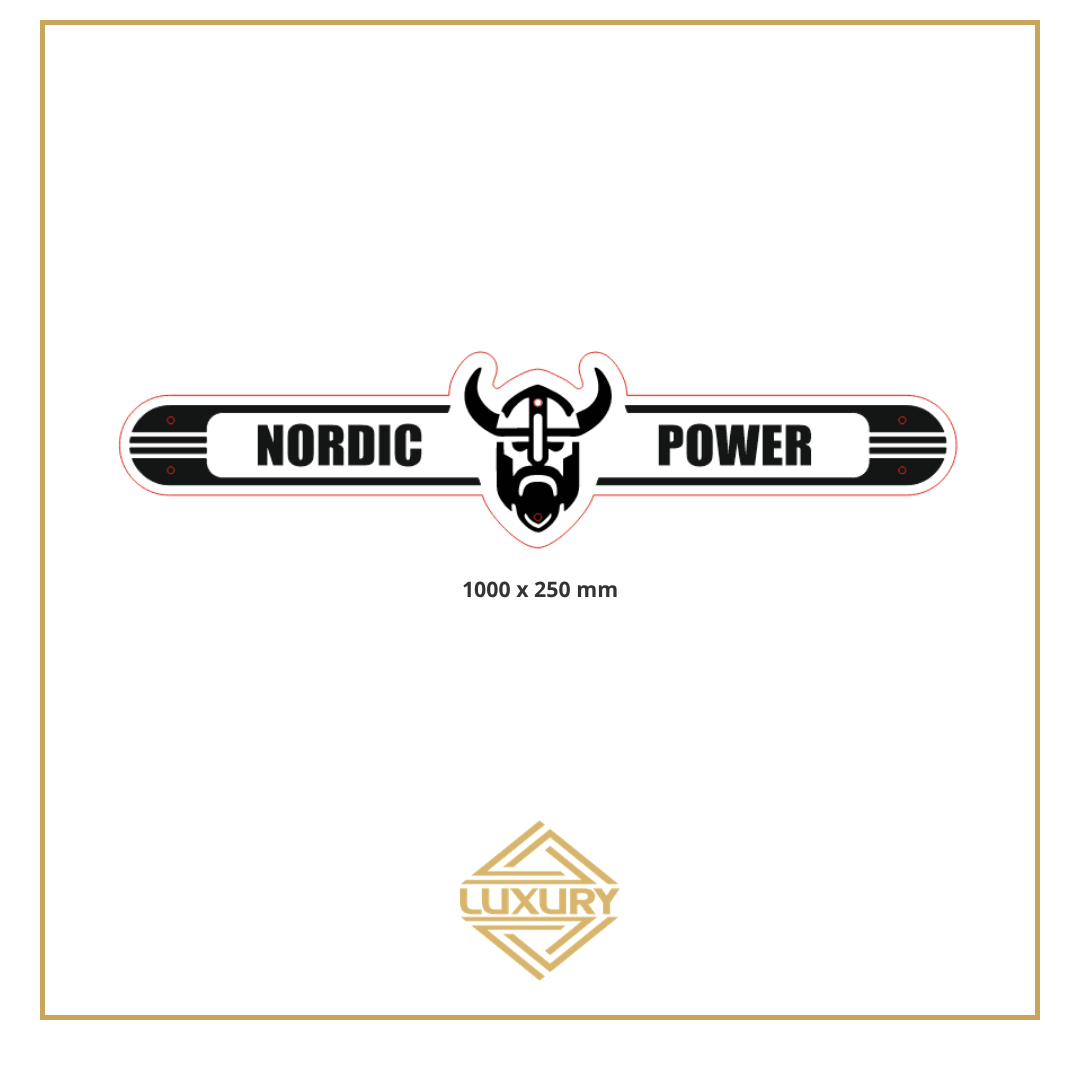 Mirror LED "NORDIC POWER" decoration 1000x250mm