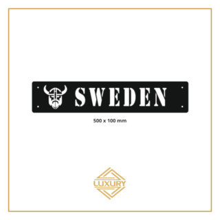 3D LED windshield "SWEDEN" decoration 500x100mm
