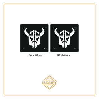 3D LED "VIKING" windshield decoration 140x140mm (1 pair)