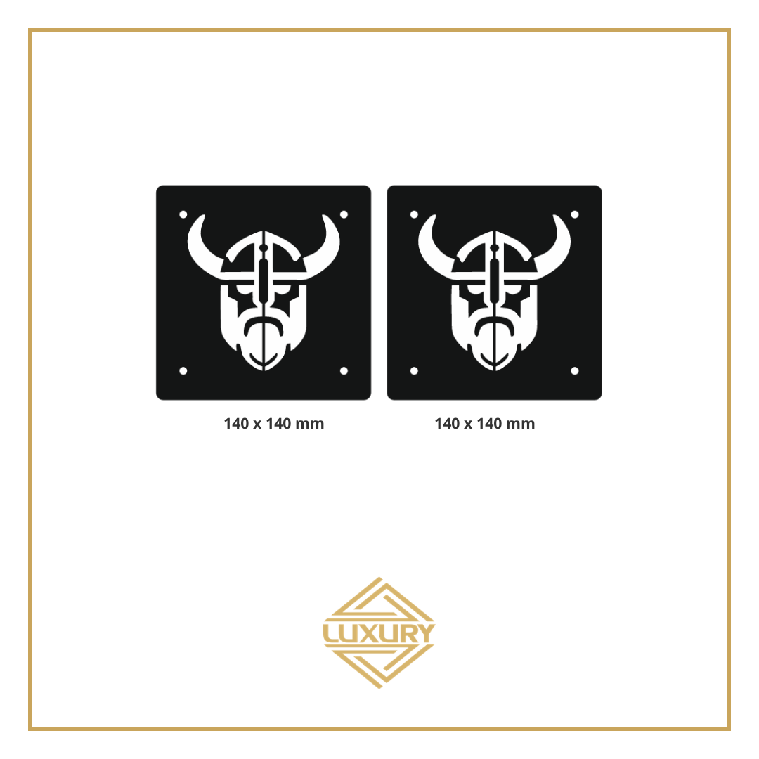 3D LED "VIKING" windshield decoration 140x140mm (1 pair)